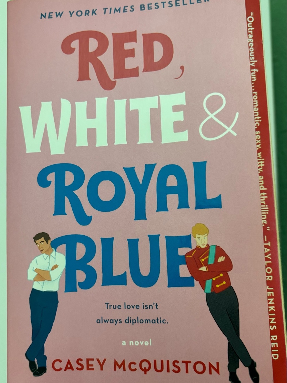 Red, White & Royal Blue Hardcover - Pink Cover